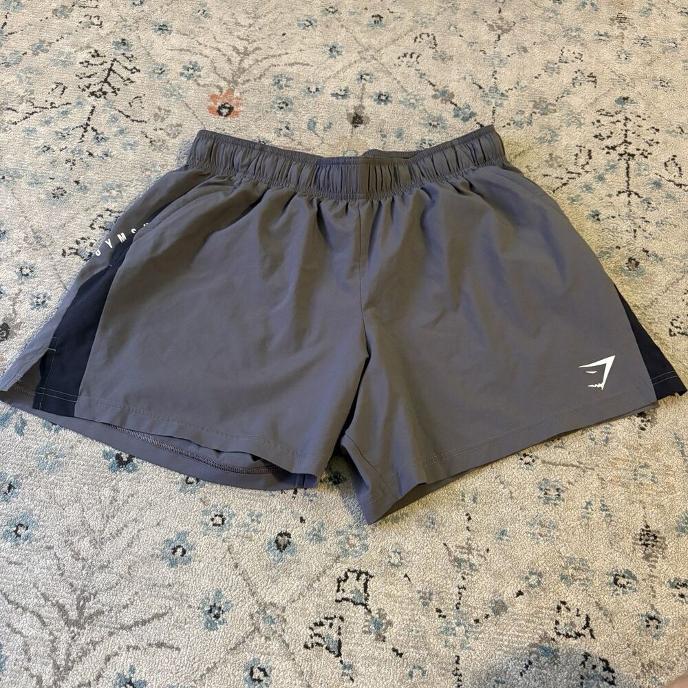 Gymshark Shorts Mens XL Gray Sport Training Gym Workout Athletic Polyester